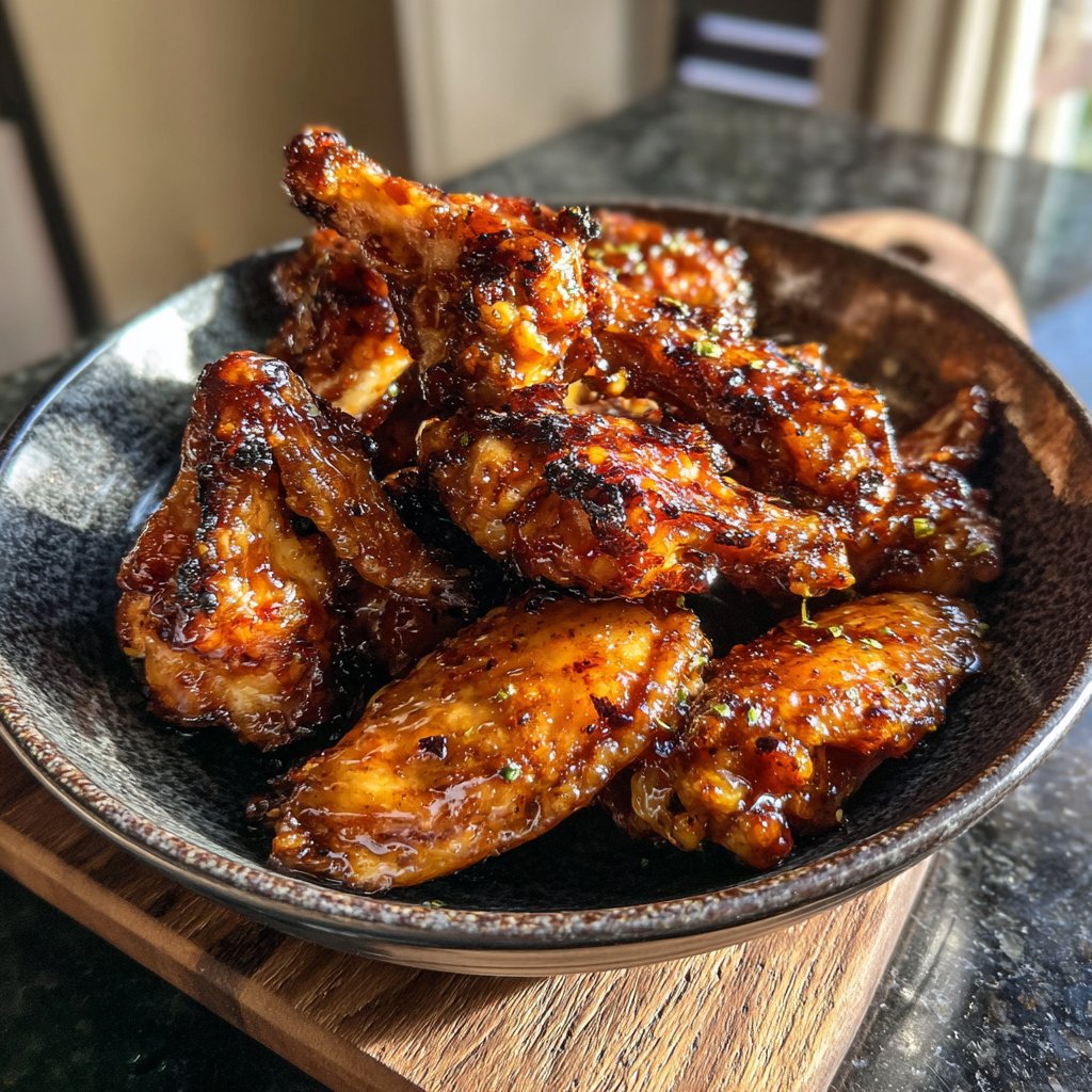 Honey Garlic Chicken Wings