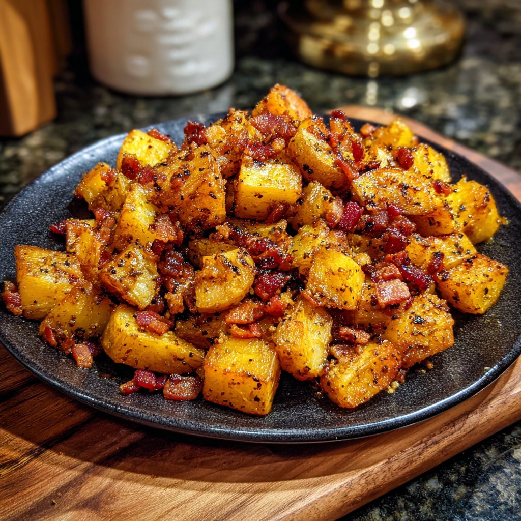 Crispy Maple Bacon Potatoes