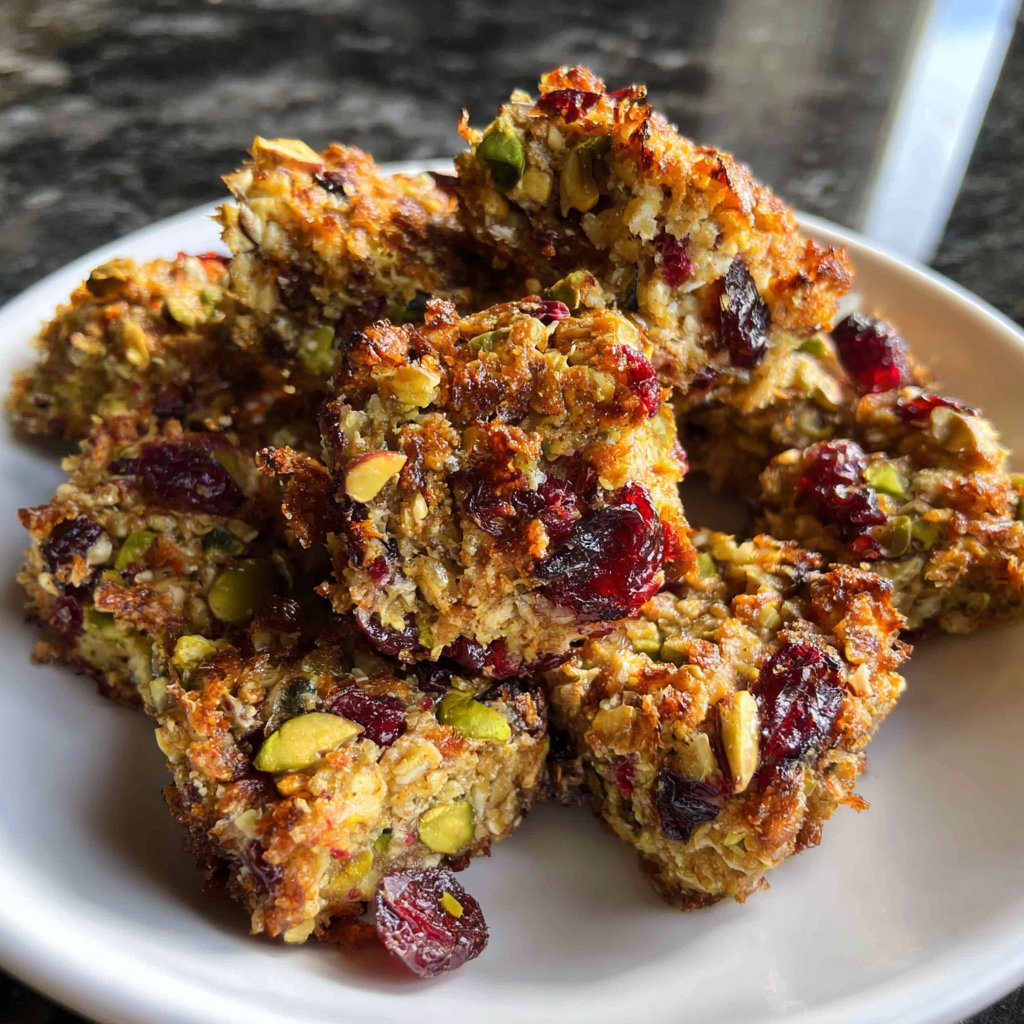 Pistachio and Cranberry Bites