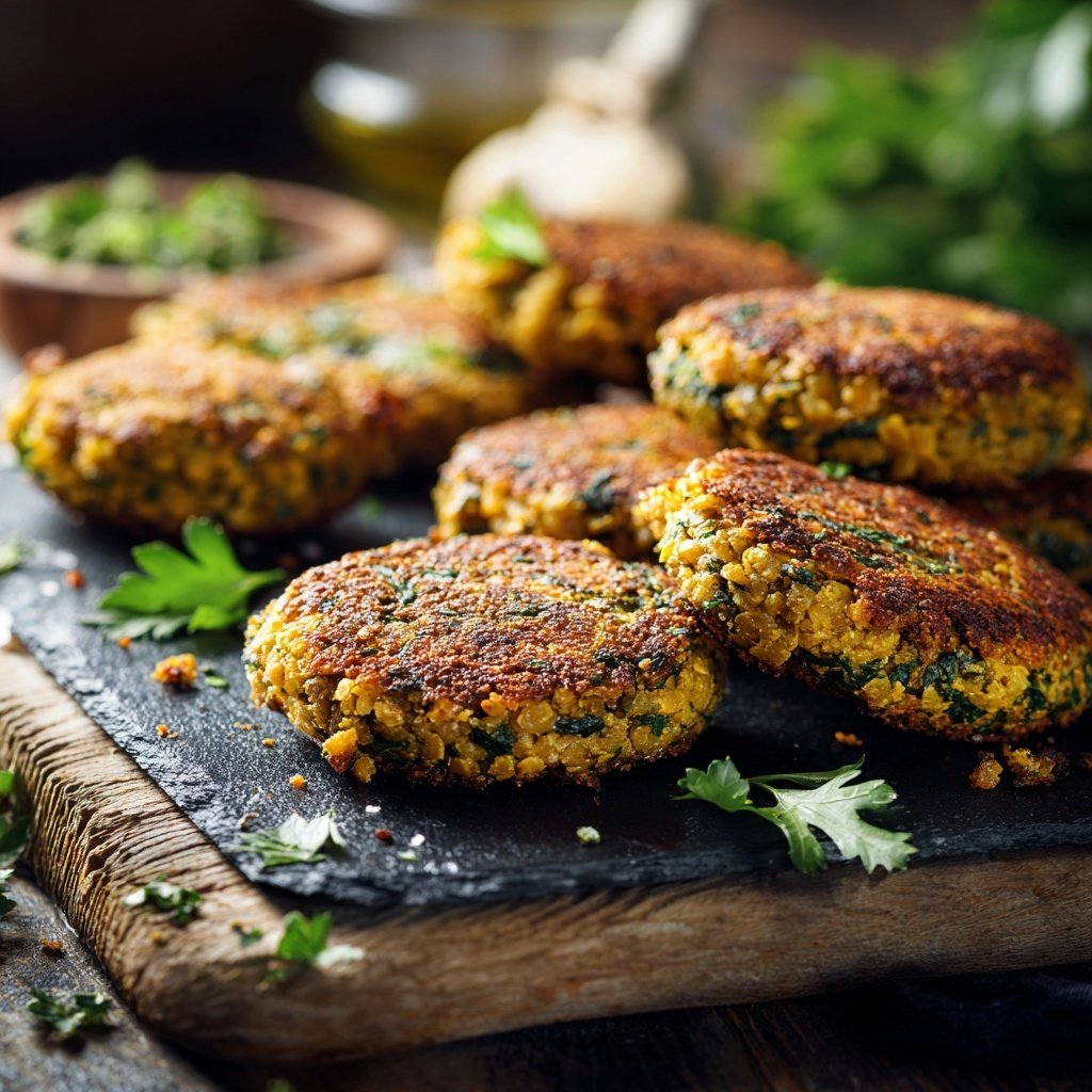 Mediterranean Lentil Patties